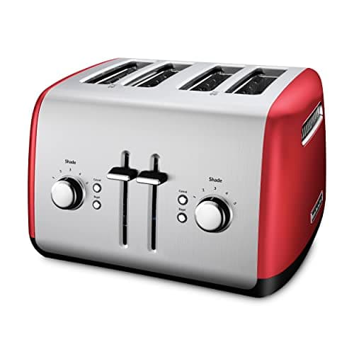 KitchenAid 4 Slice Manual Lift Toaster KMT4115ER, Empire Red